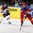 MINSK, BELARUS - MAY 17: Russia's Alexander Ovechkin #8 skates with the puck while Latvia's Herberts Vasiljevs #12 chases him down during preliminary round action at the 2014 IIHF Ice Hockey World Championship. (Photo by Andre Ringuette/HHOF-IIHF Images)

